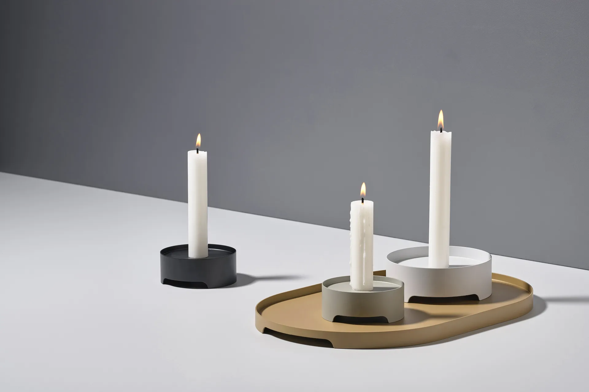 Singles kandelaar Ø9 cm, Black Zone Denmark