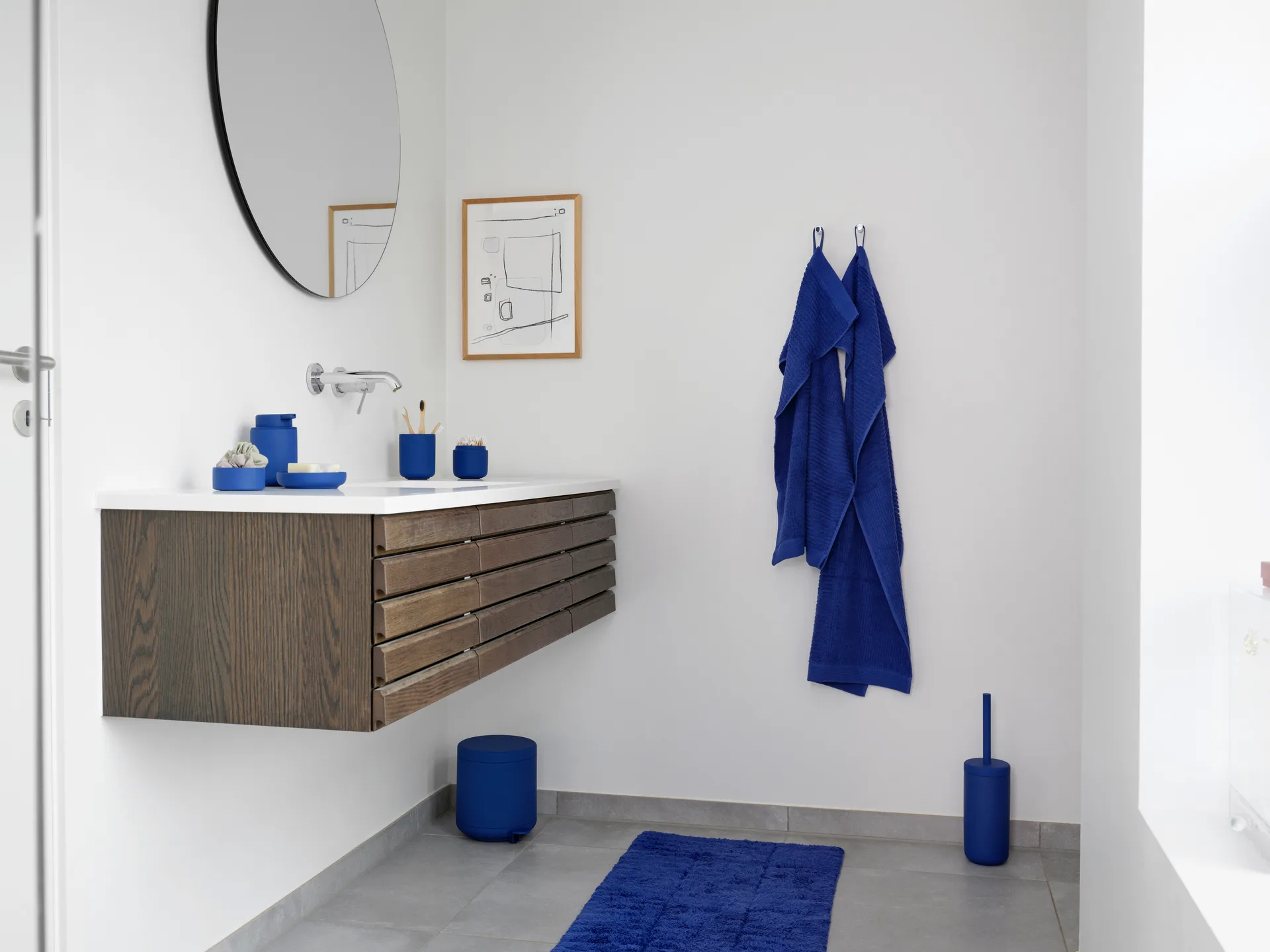 Tiles badkamermat, Indigo Blue Zone Denmark