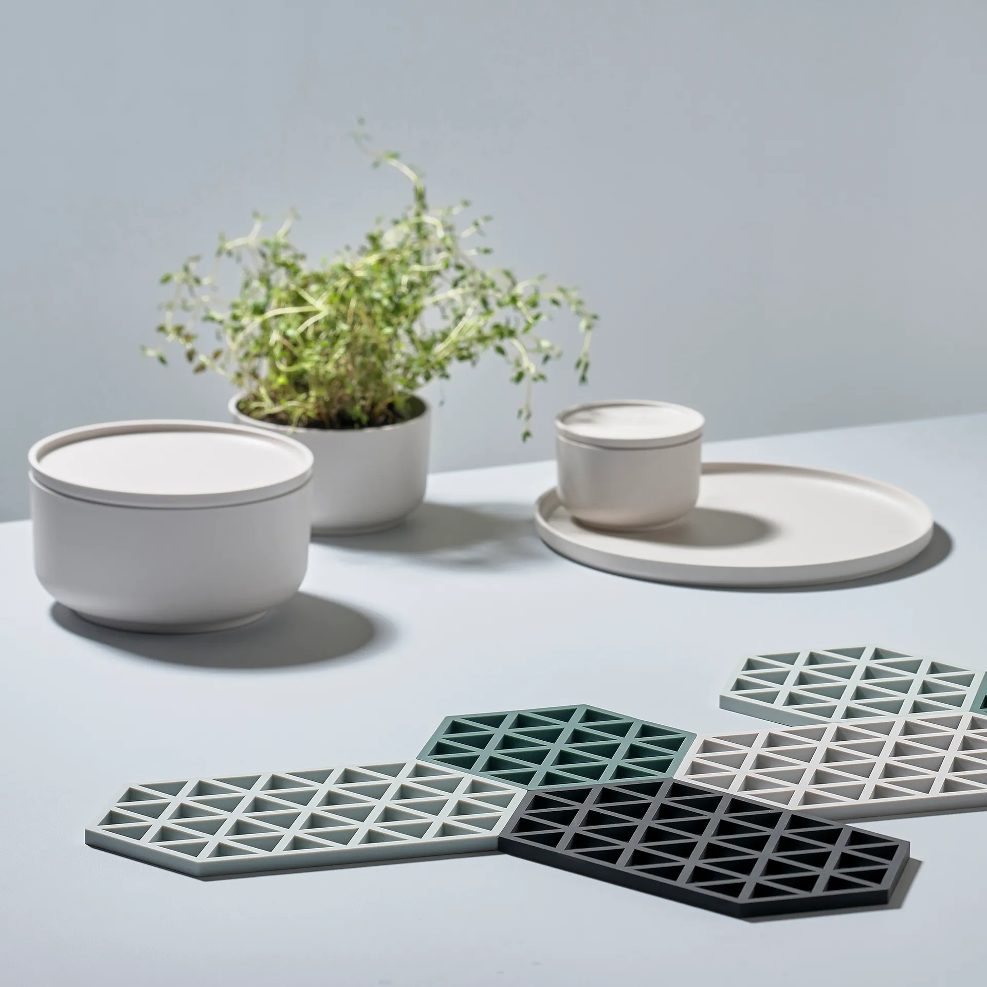 Triangle pannenonderzetter, nordic sky (blauw) Zone Denmark