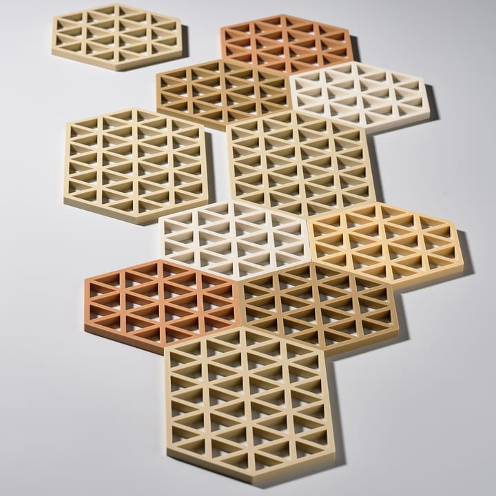 Triangles pannenonderzetter 14x24 cm, Warm sand Zone Denmark