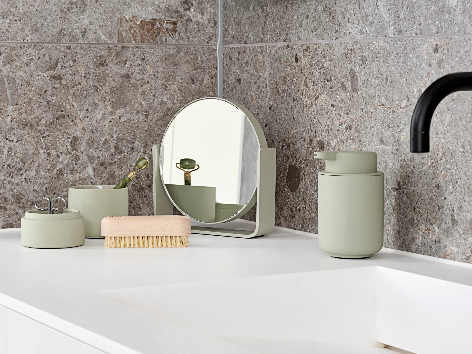 Ume tafelspiegel met 5x vergroting 19x19,5 cm, Eucalyptus Zone Denmark