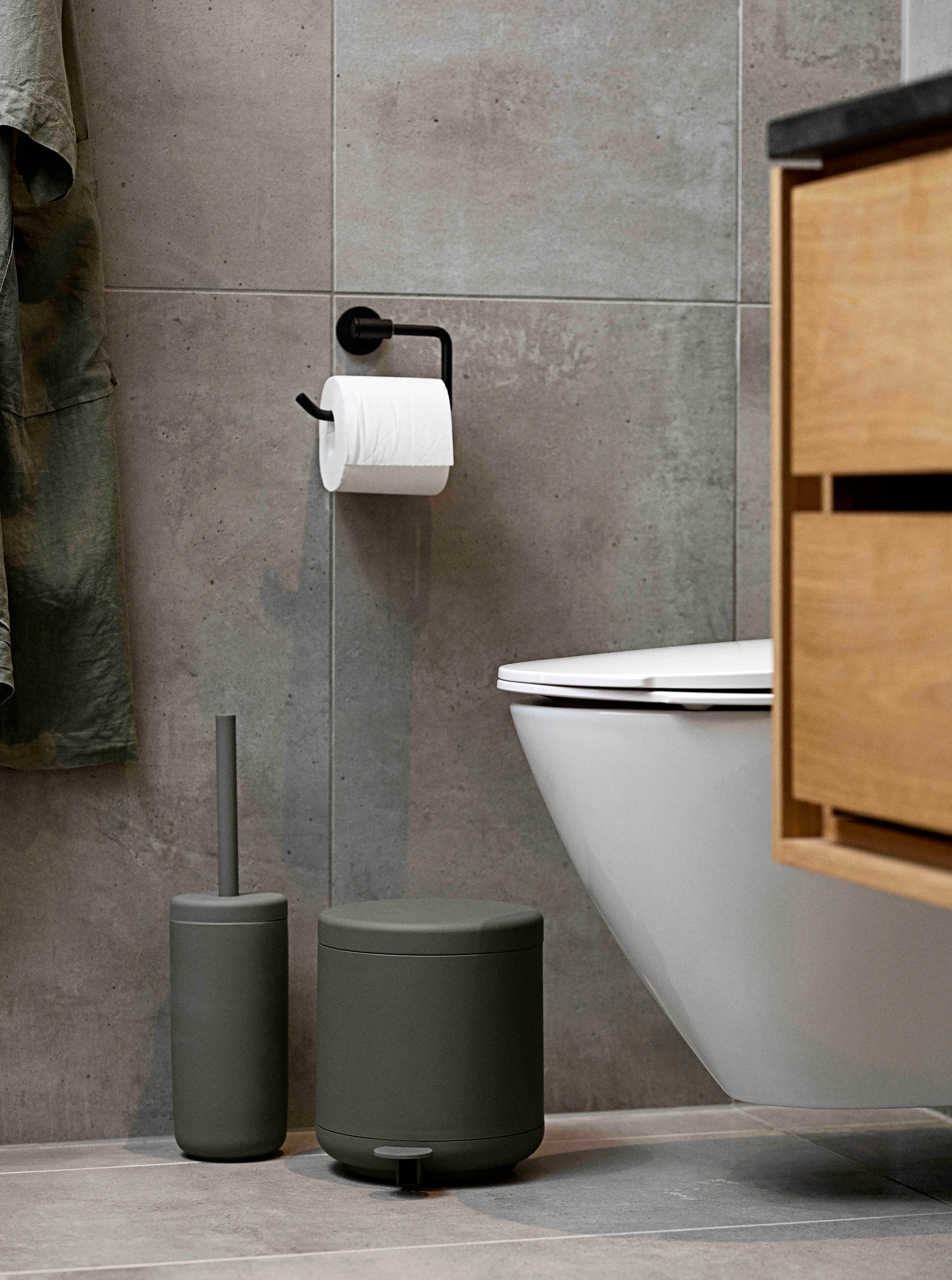Ume wc borstel, Olive green Zone Denmark