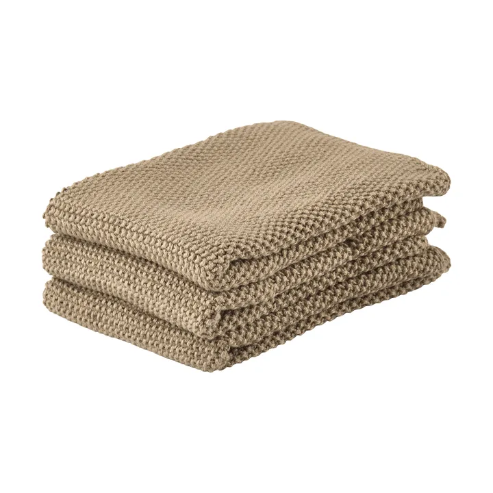 Zone afwasdoek 3-pack - Khaki - Zone Denmark
