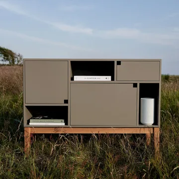 Citti 6x3 kast - Mole grey-onderstel in matgelakt eikenhout - Zweed