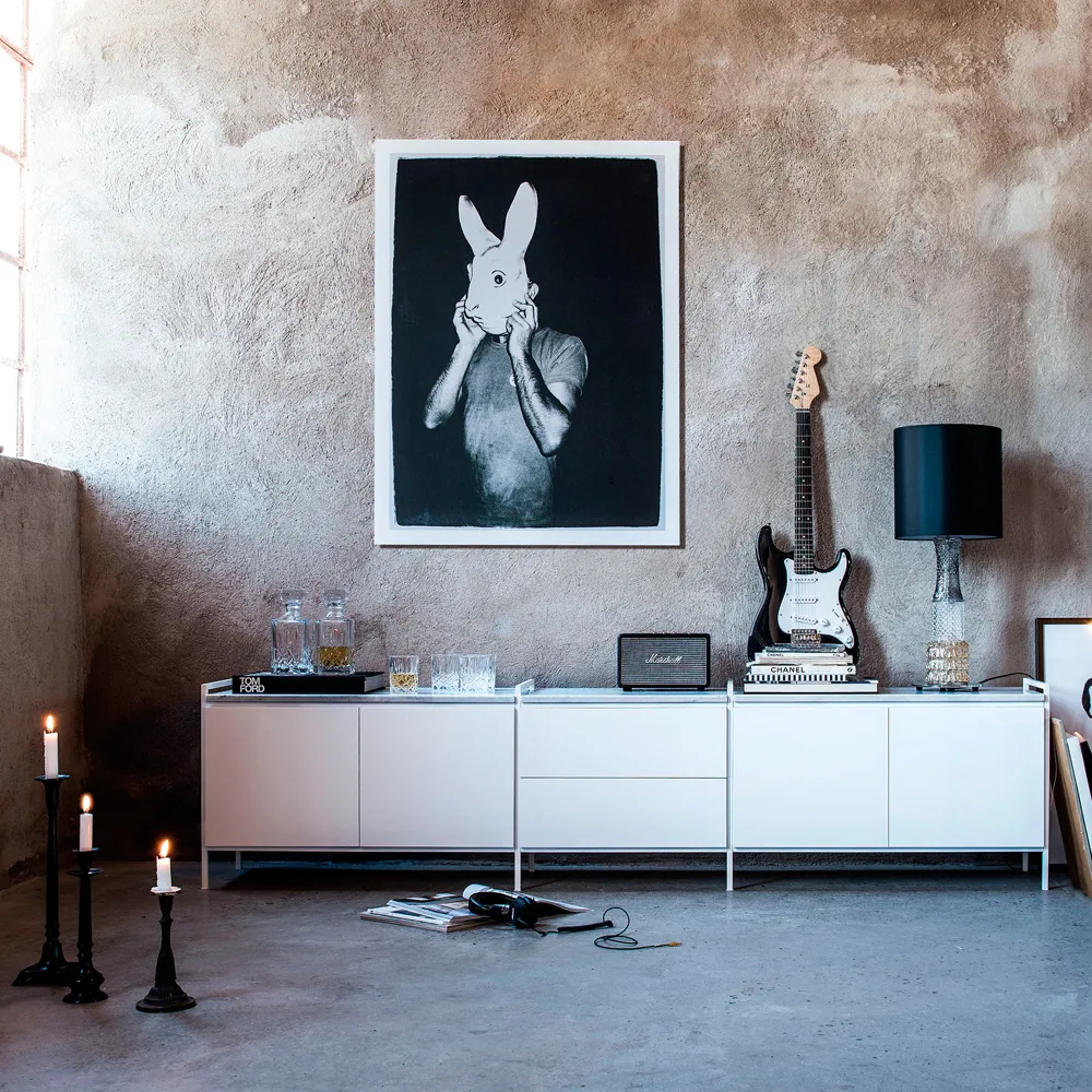 Molto 560 kastmodule, wit, incl. wit metalen frame Zweed