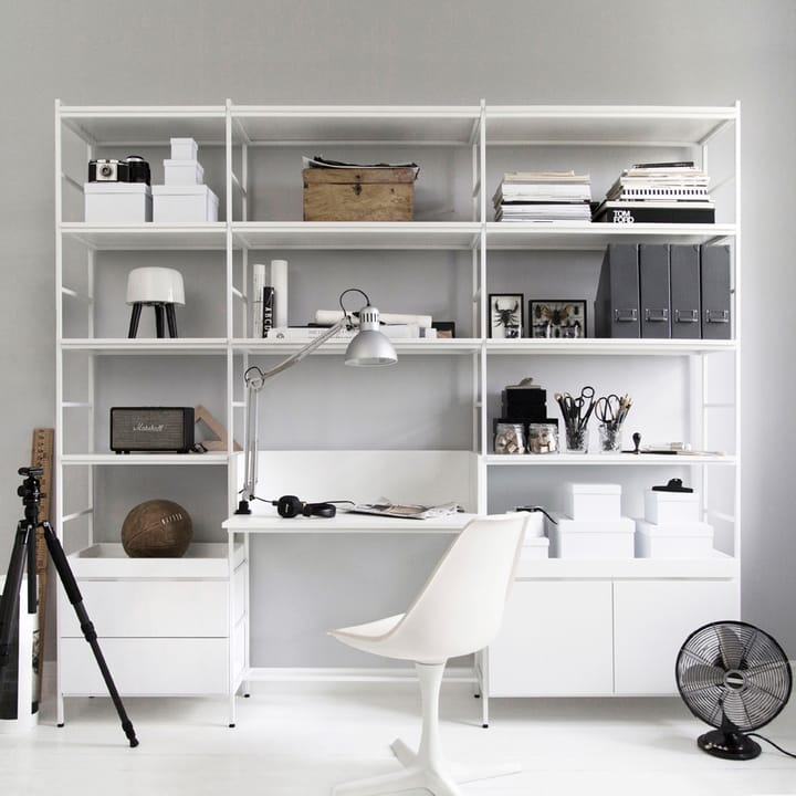 Molto bureaumodule 840, wit, witte metaalramen inbegrepen Zweed