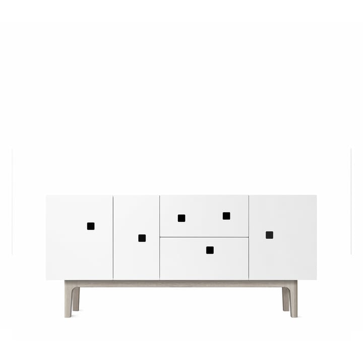 Peep M2 tv-meubel - wit, witgepigmenteerd eikenhout - Zweed
