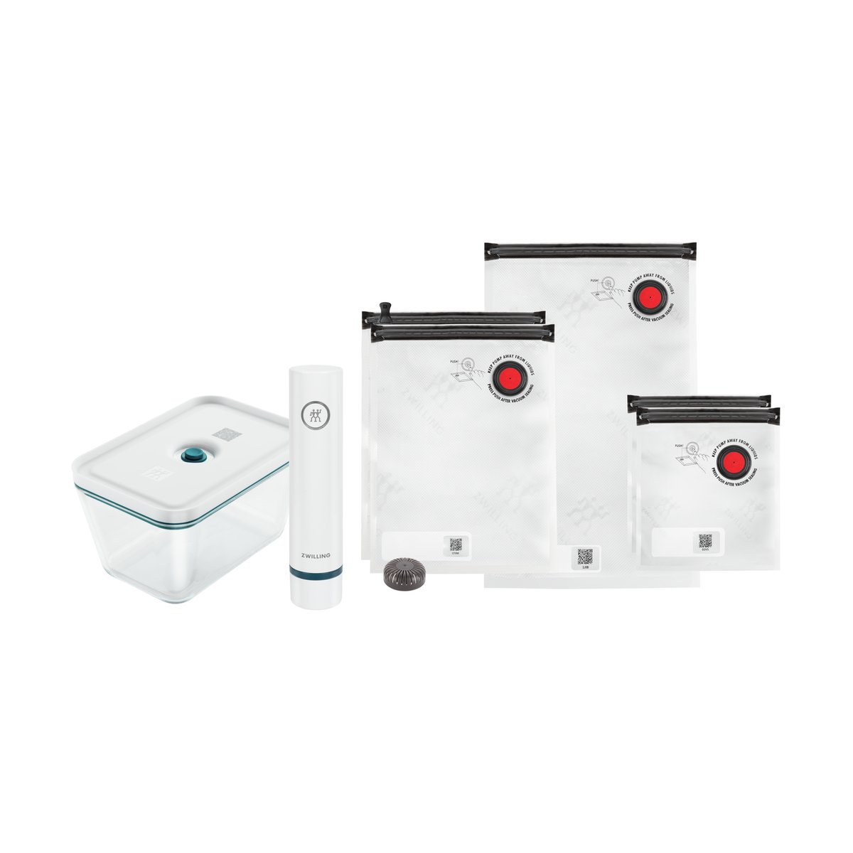 Zwilling La-Mer vacuüm startset glas 7-delig | Scandinavisch Interieur | Overig keukengerei | Transparant