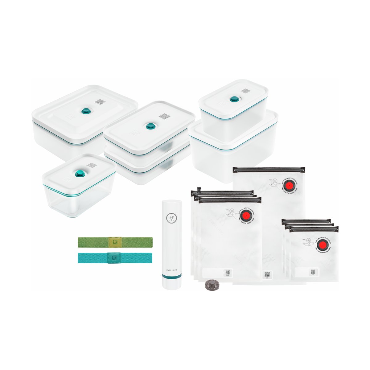 Zwilling La-Mer vacuüm startset plastic 16-delig | Scandinavisch Interieur | Overig keukengerei | Transparant