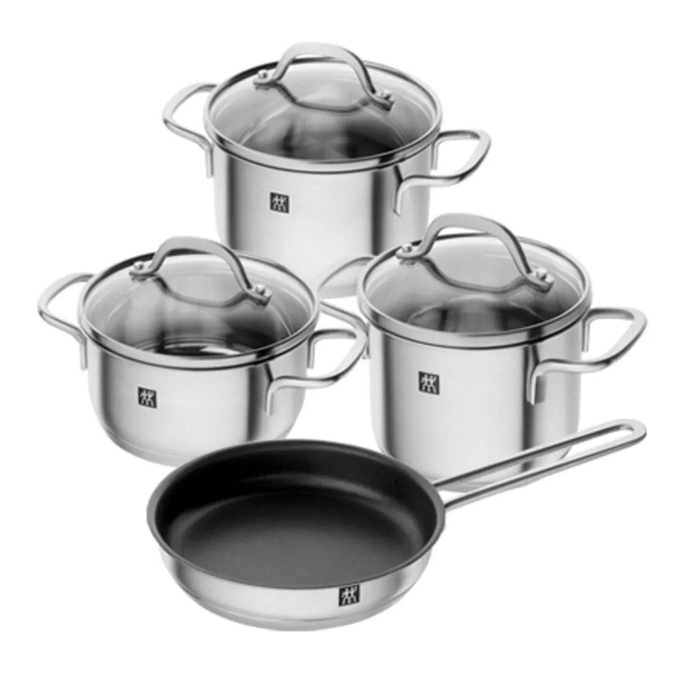 Zwilling Pico pannenset 7-delig Roestvrij staal | Scandinavisch Interieur | Pannensets | Zwart
