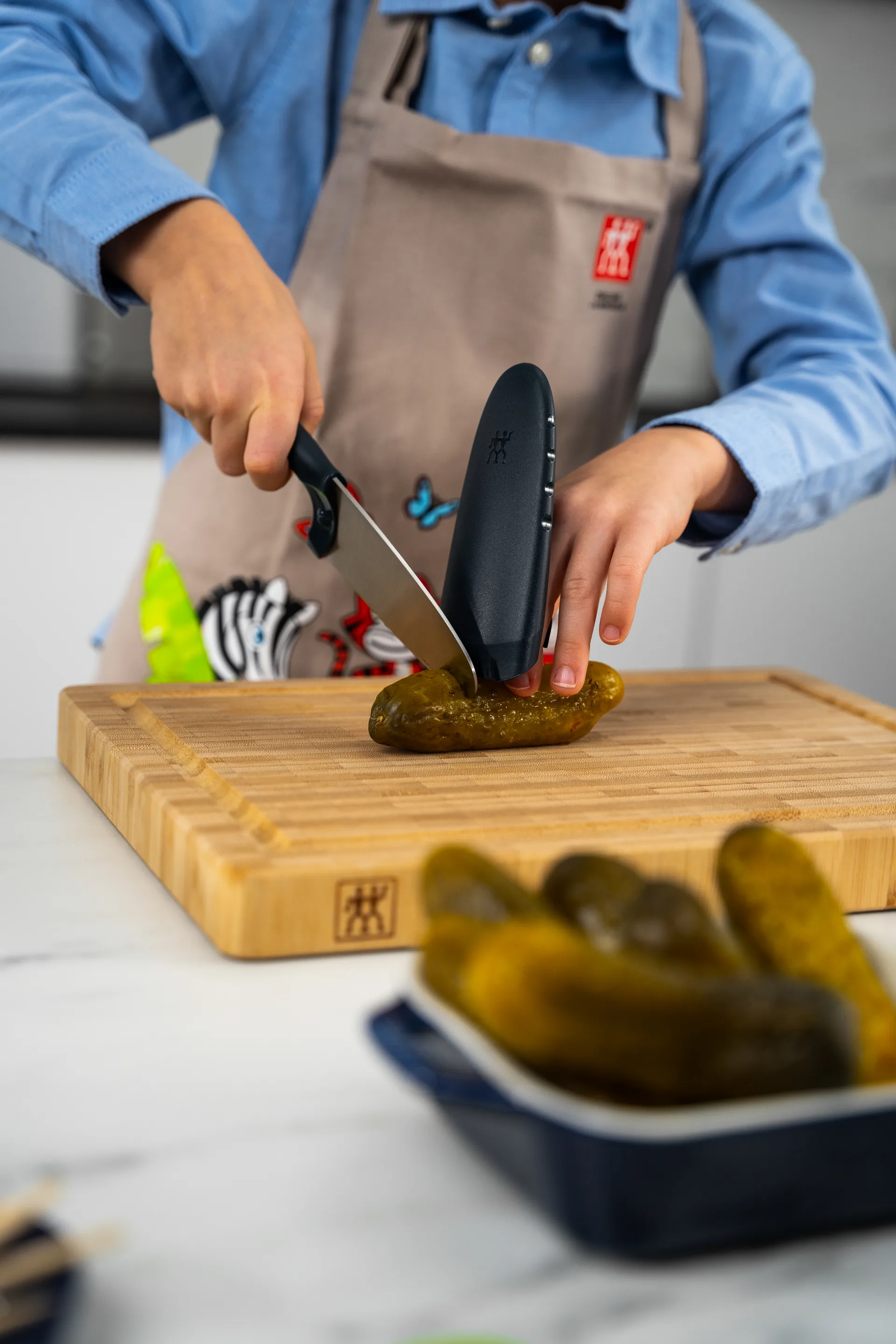 Twinny koksmes 10 cm, Blauw Zwilling