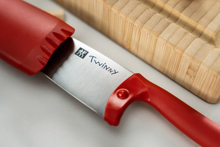 Twinny koksmes 10 cm, Rood Zwilling