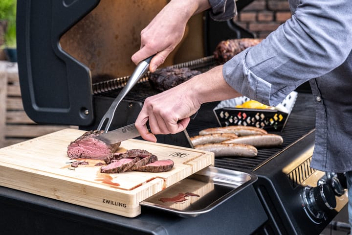 Zwilling BBQ+ snijplank bamboe met opvangbak, 39x30 cm Zwilling