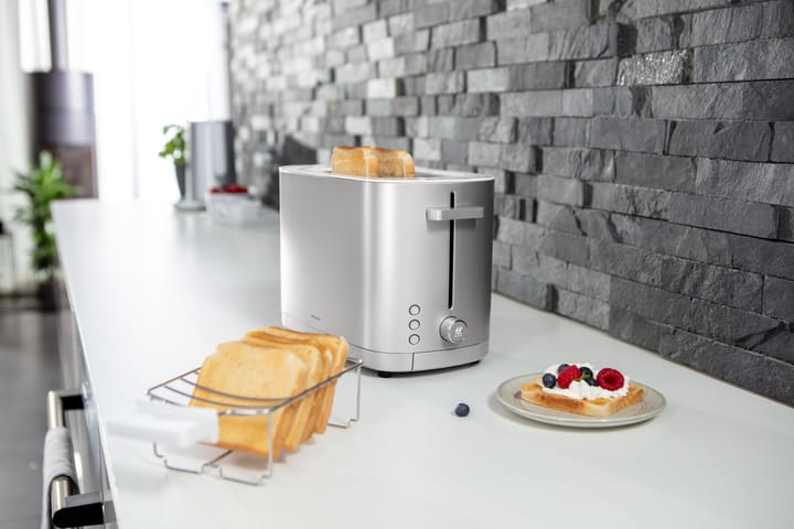 Zwilling Broodrooster met bun warmer - 2 korte sleuven, Zilverkleurig Zwilling
