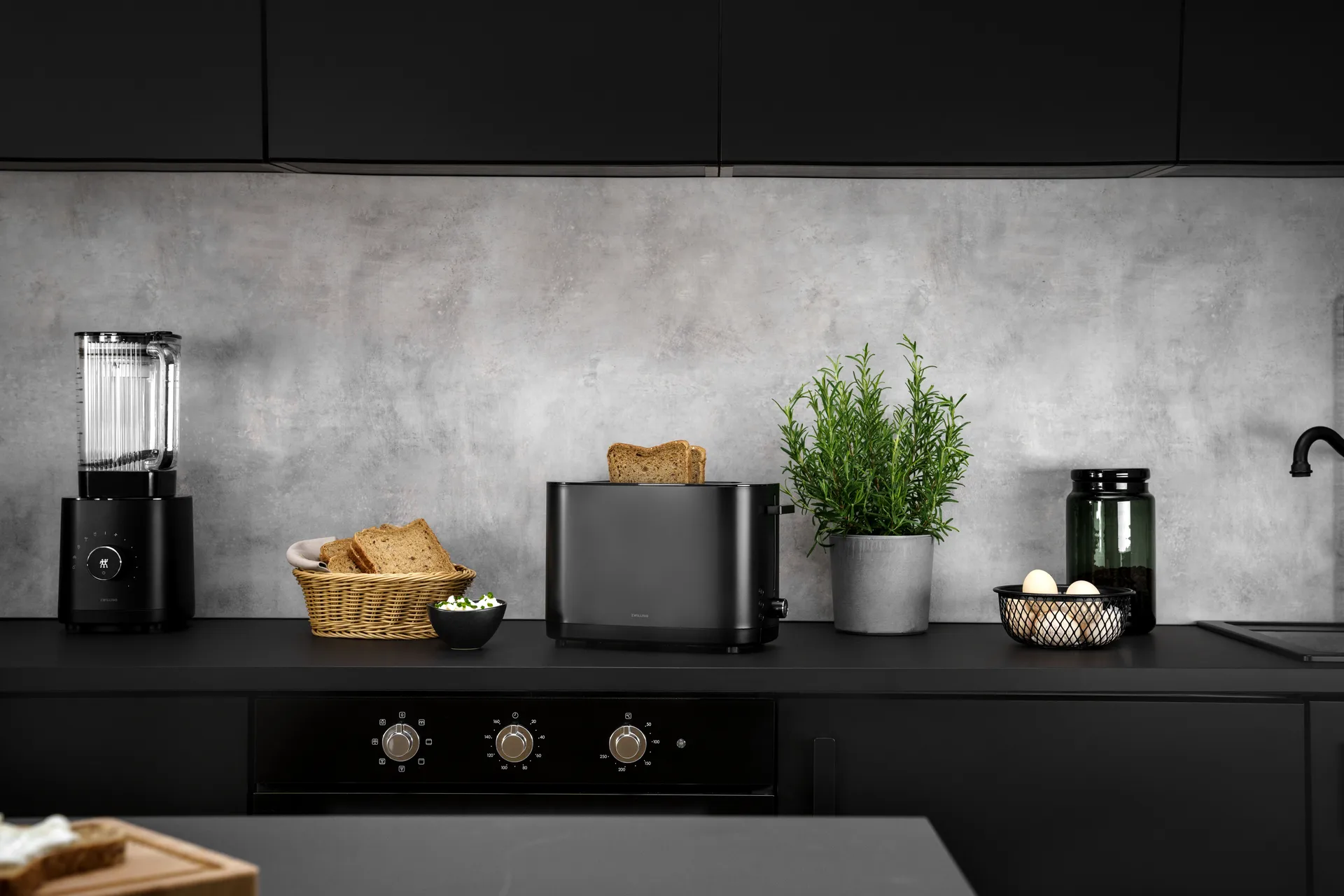 Zwilling Broodrooster met bun warmer - 2 korte sleuven, Zwart Zwilling