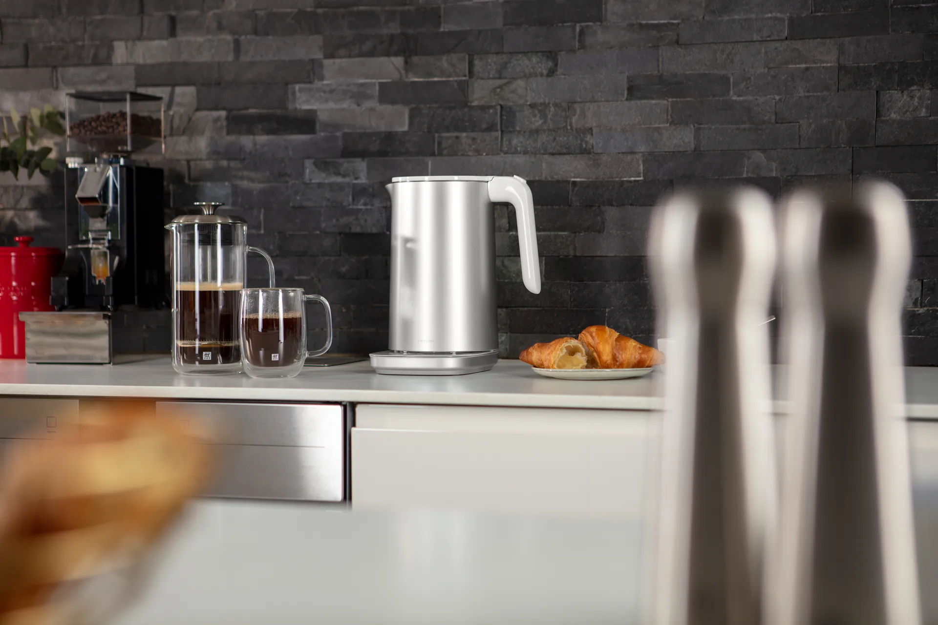 Zwilling elektrische waterkoker pro 1,5 L, Zilverkleurig Zwilling