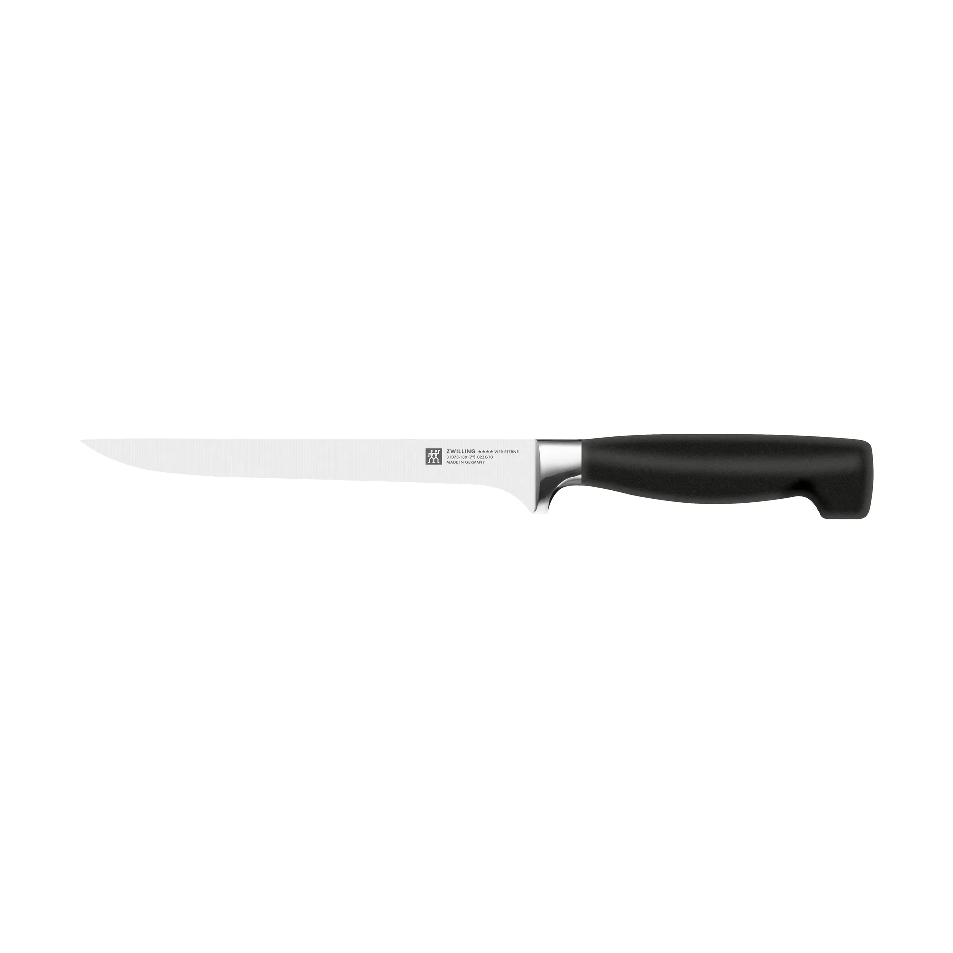 Zwilling Four star fileermes 18 cm, Zwart-roestvrij staal Zwilling