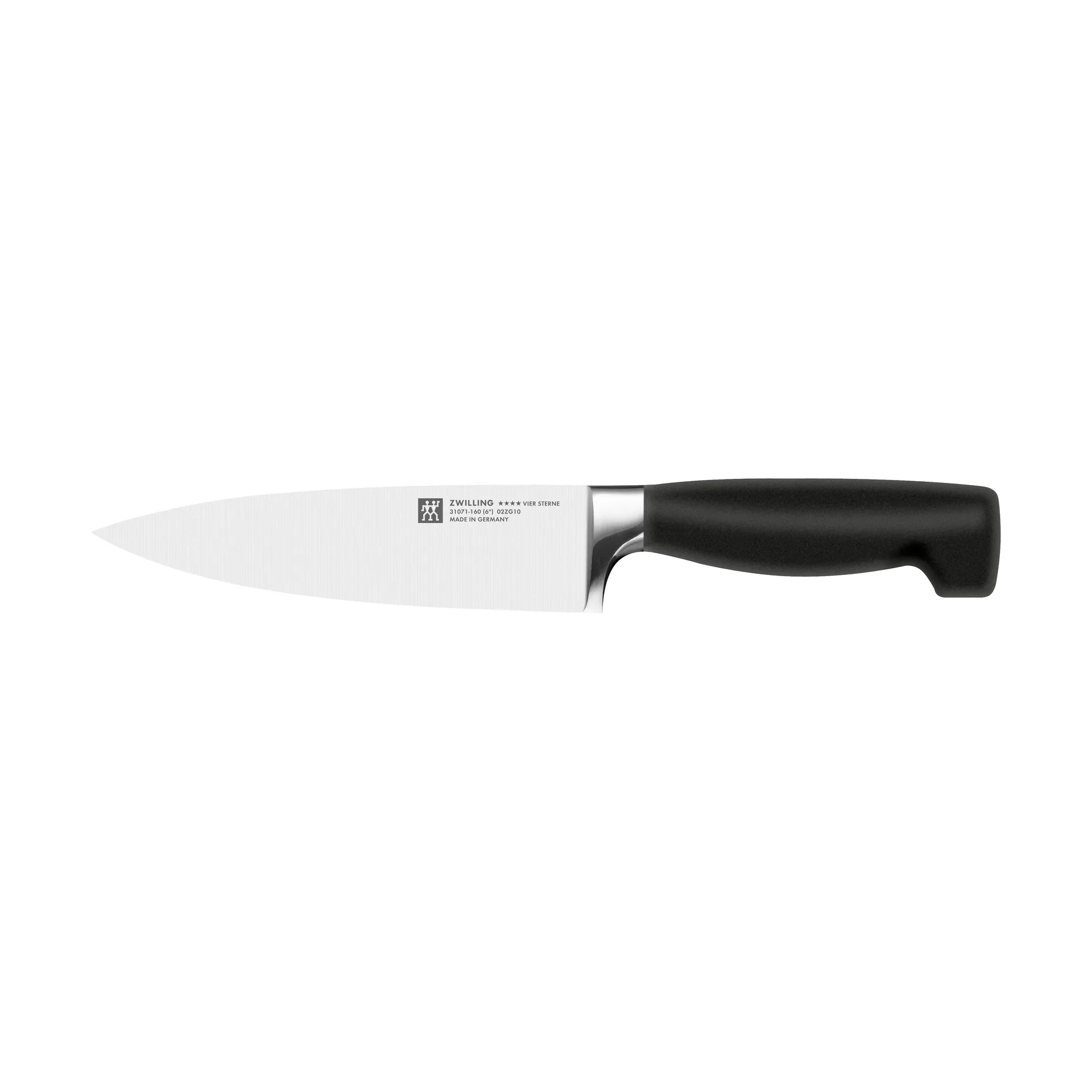 Zwilling Four star koksmes 16 cm, Zwart-roestvrij staal Zwilling