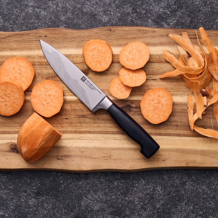 Zwilling Four star koksmes 16 cm, Zwart-roestvrij staal Zwilling