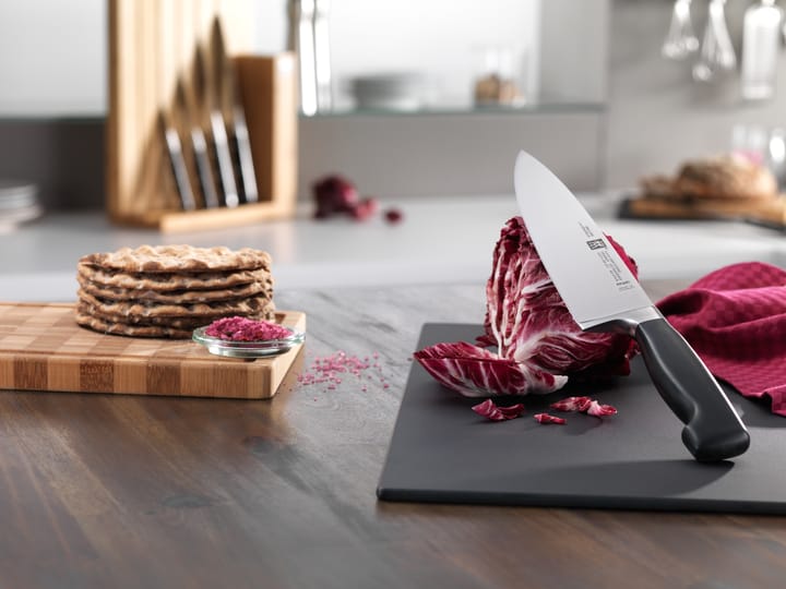 Zwilling Four star koksmes 20 cm, Zwart-roestvrij staal Zwilling