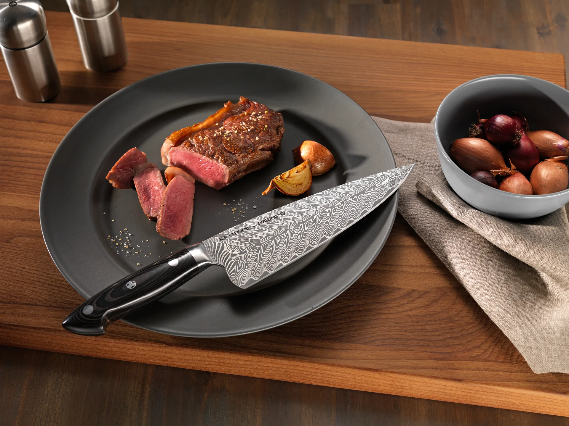 Zwilling Kramer euro stainelss allroundmes 13 cm, Damaskus-zwart Zwilling