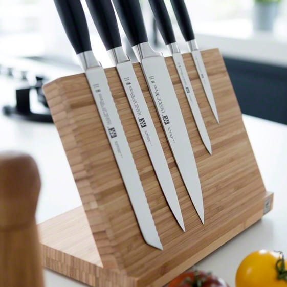 Zwilling messenblok met magneet, bamboe hout Zwilling