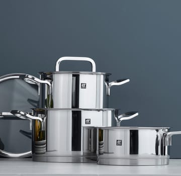 Zwilling Moment S pannenset 3-delig - Roestvrij staal-zwart - Zwilling