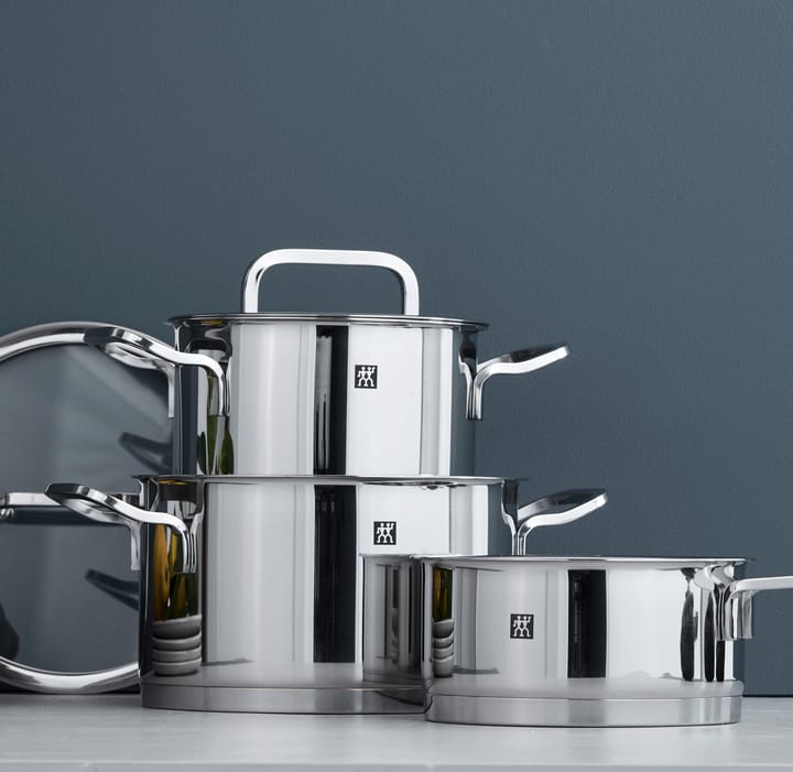 Zwilling Moment S pannenset 3-delig, Roestvrij staal-zwart Zwilling