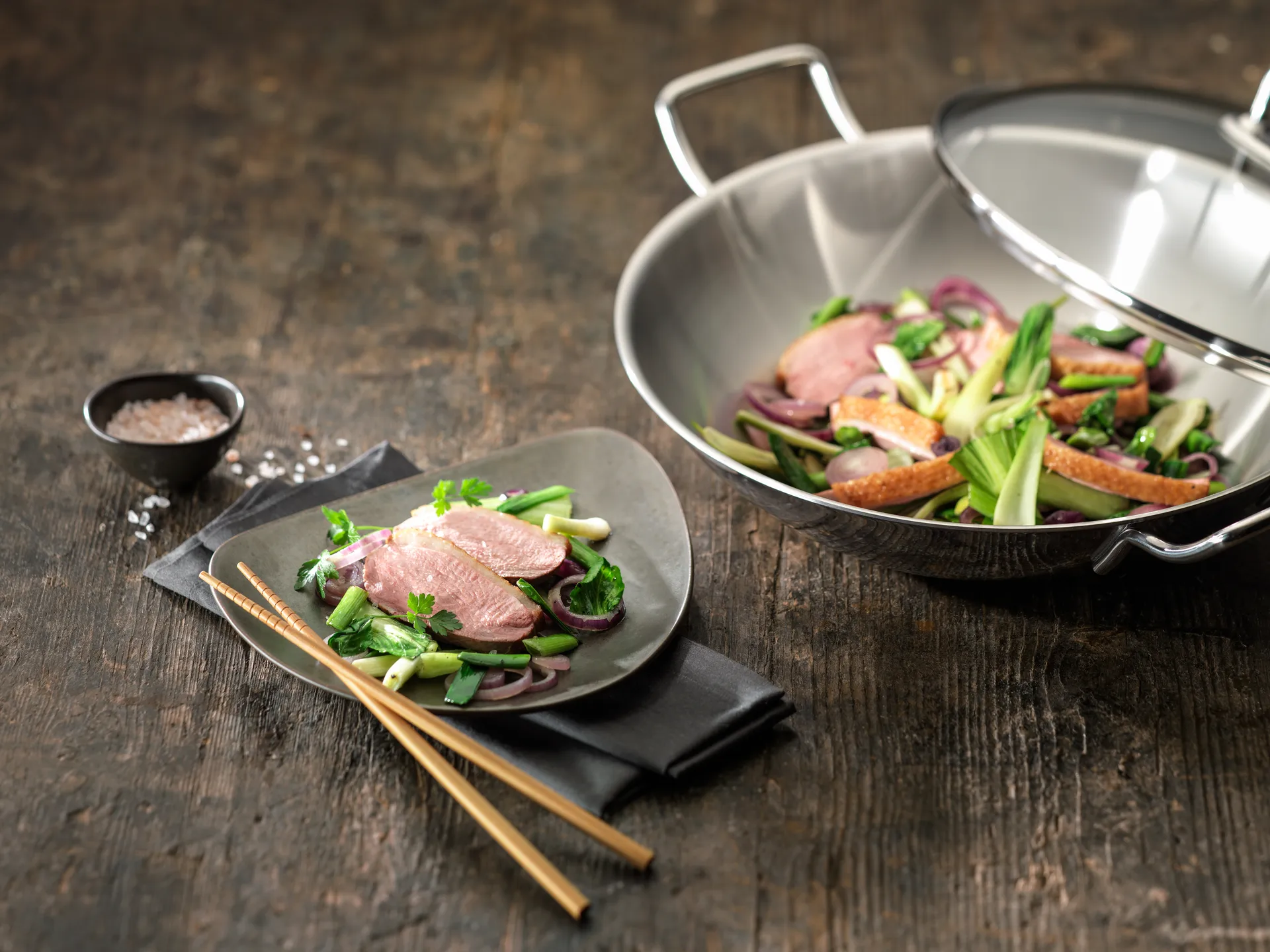 Zwilling Plus wokpan glasdeksel Ø32 cm, Roestvrij staal Zwilling