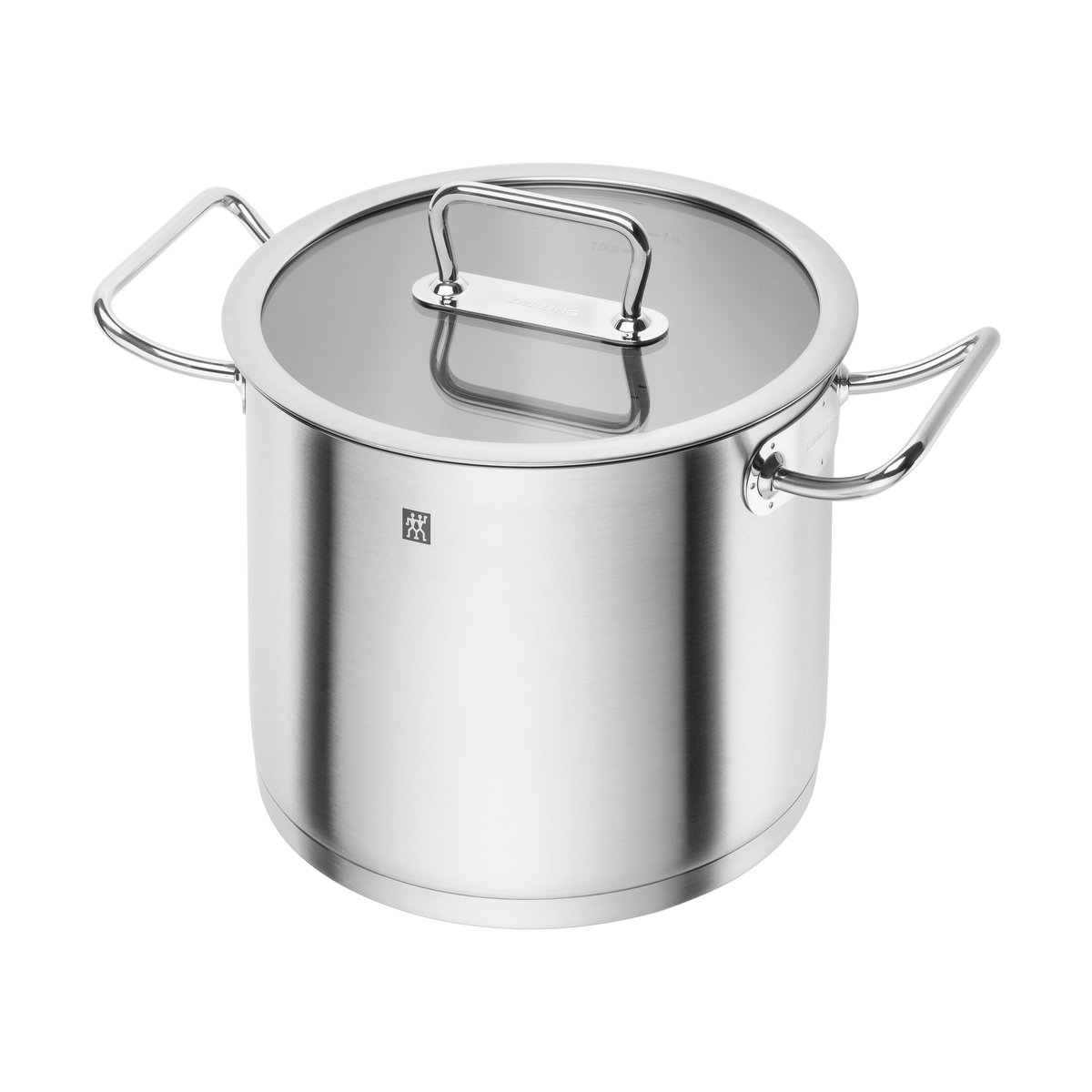 Zwilling pro hoge pan met glasdeksel 8,1 L | Scandinavisch Interieur | Stoofpannen | Zilverkleurig