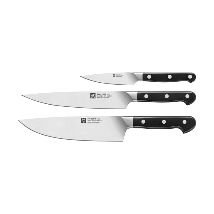 Zwilling Pro messenset 3-delig - Zwart-roestvrij staal - Zwilling