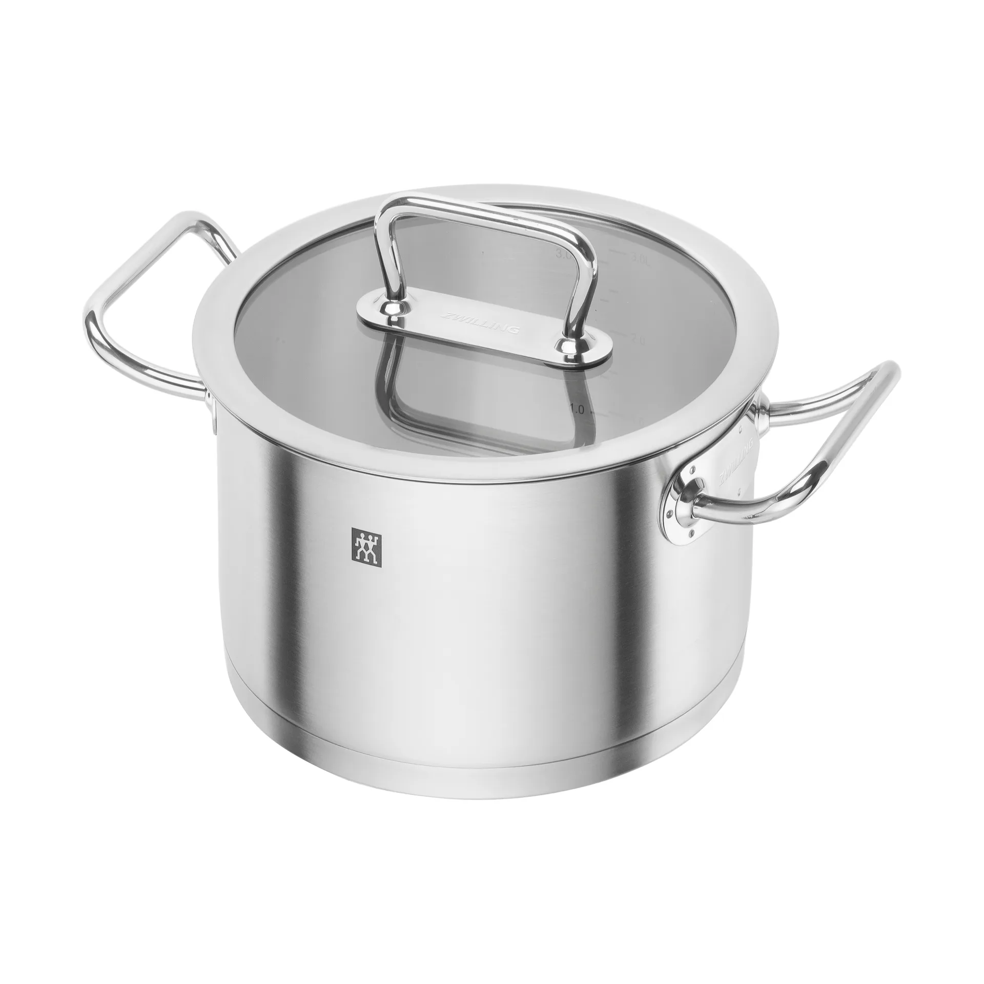 Zwilling pro pan hoog met glasdeksel roestvrij staal, 3,5 L Zwilling