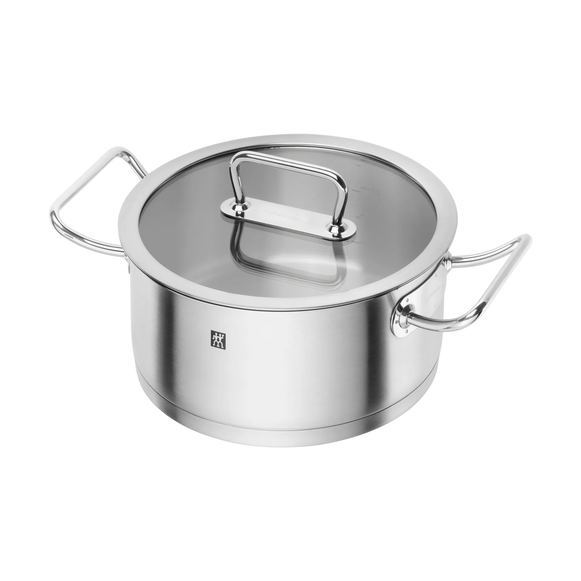 Zwilling pro pan met glazen deksel roestvrij staal, 4,1 L Zwilling