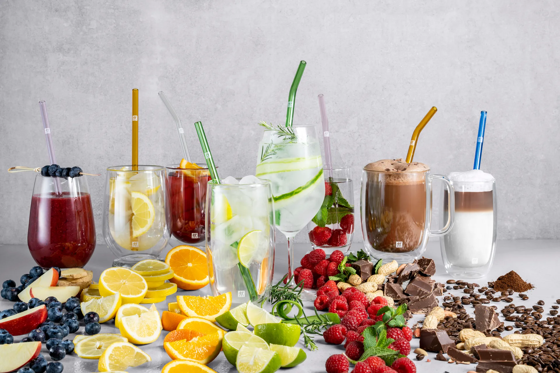 Zwilling Sorrento rietjes 4-pack, Multi Zwilling