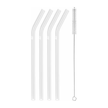 Zwilling Sorrento rietjes gebogen 4-pack - Transparant - Zwilling