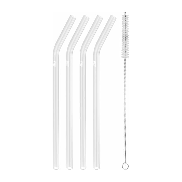 Zwilling Sorrento rietjes gebogen 4-pack - Transparant - Zwilling