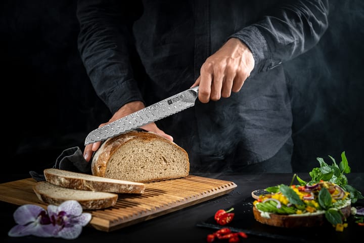 Zwilling Tanrei broodmes 23 cm, Damaskus-zwart Zwilling