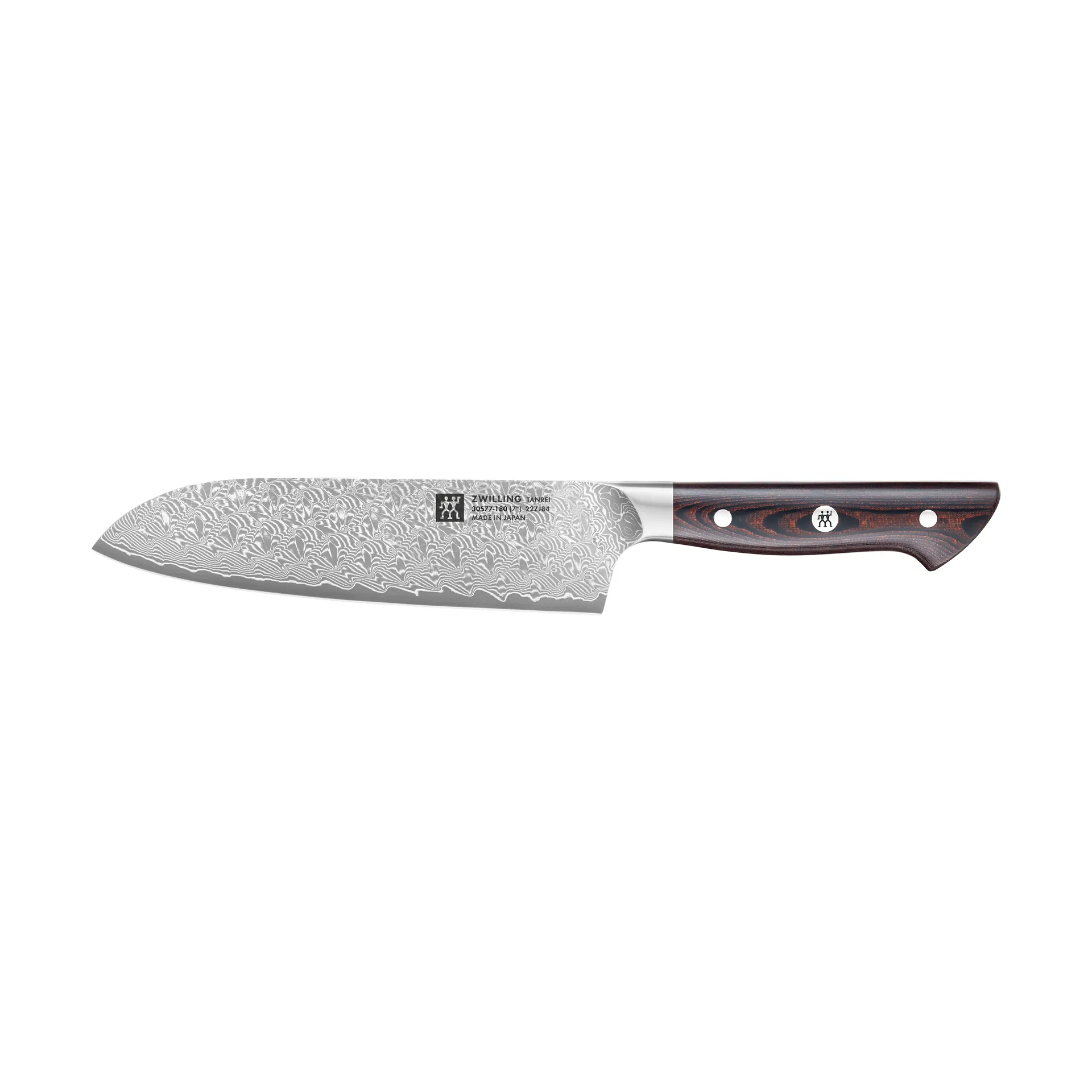 Zwilling Tanrei santokumes 18 cm, Damaskus-zwart Zwilling