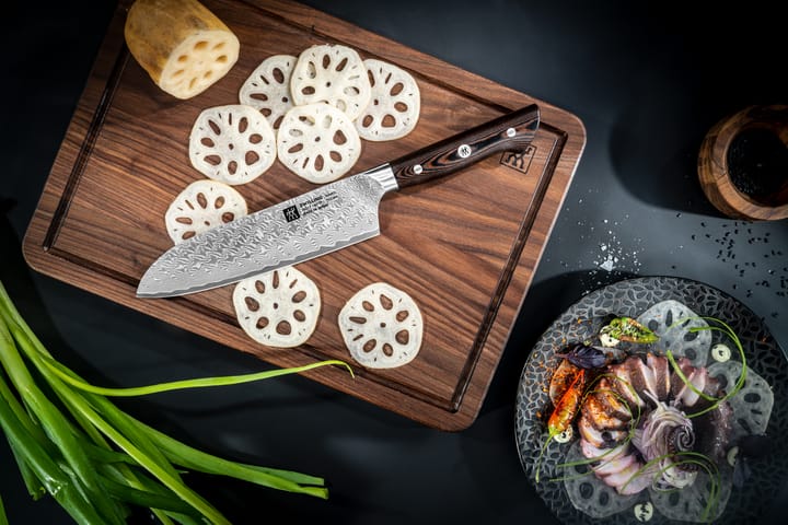 Zwilling Tanrei santokumes 18 cm, Damaskus-zwart Zwilling