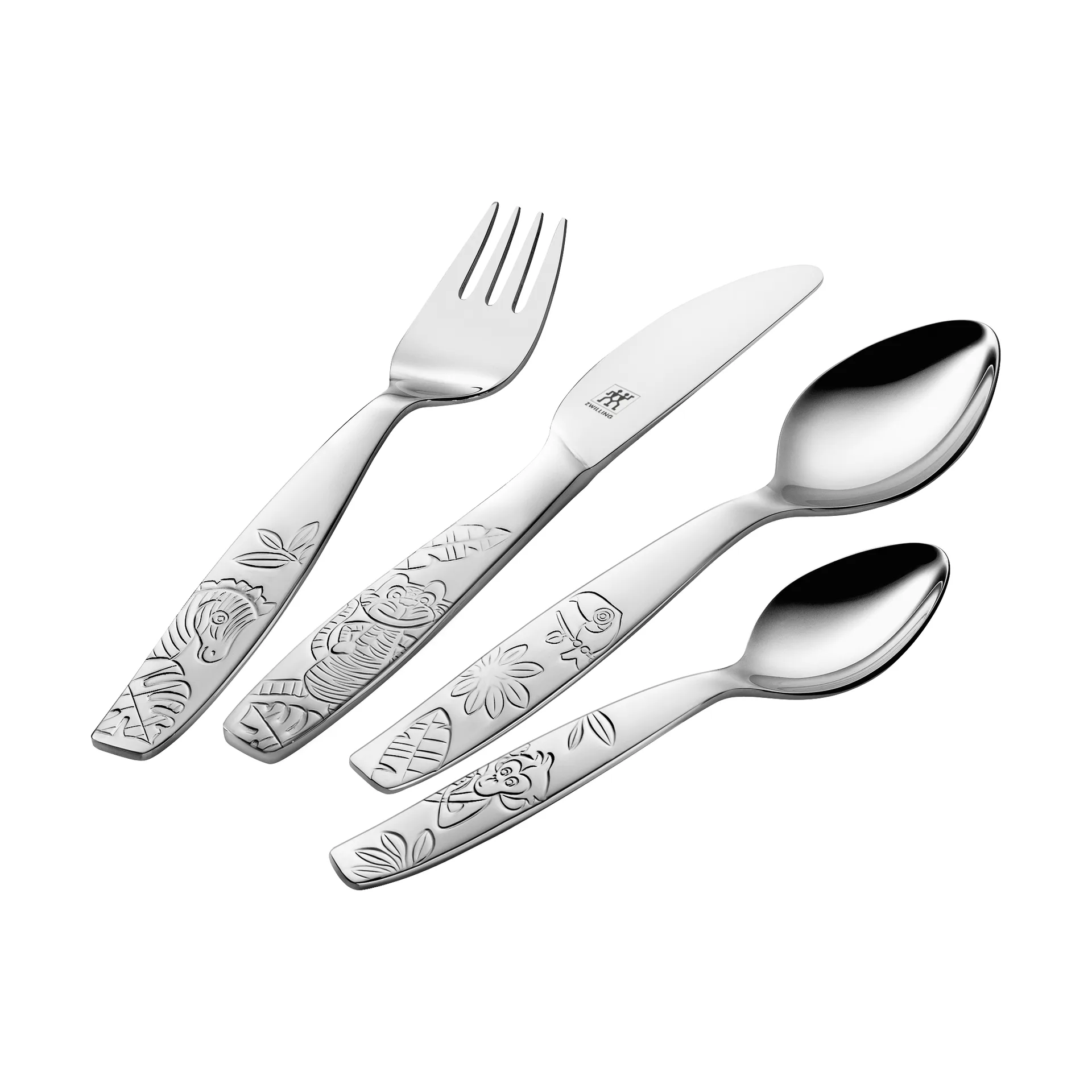 Zwilling Twin kids kinderbestek 4-delig, Jungle Zwilling