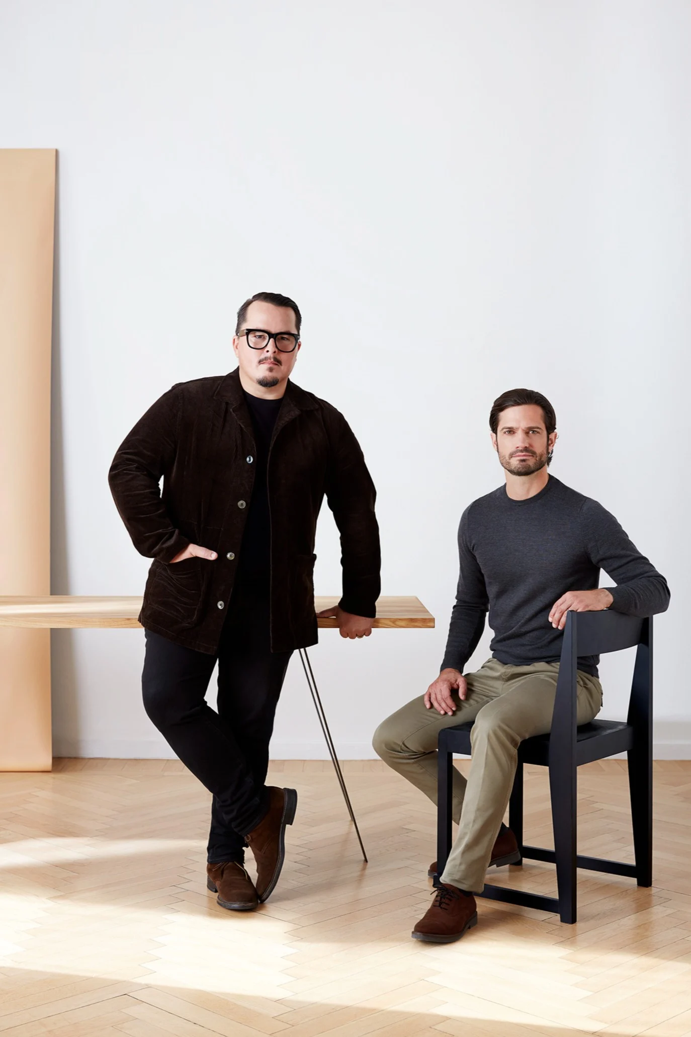 Het designersduo achter NJRD: Oscar Kylberg en Carl Philip Bernadotte.