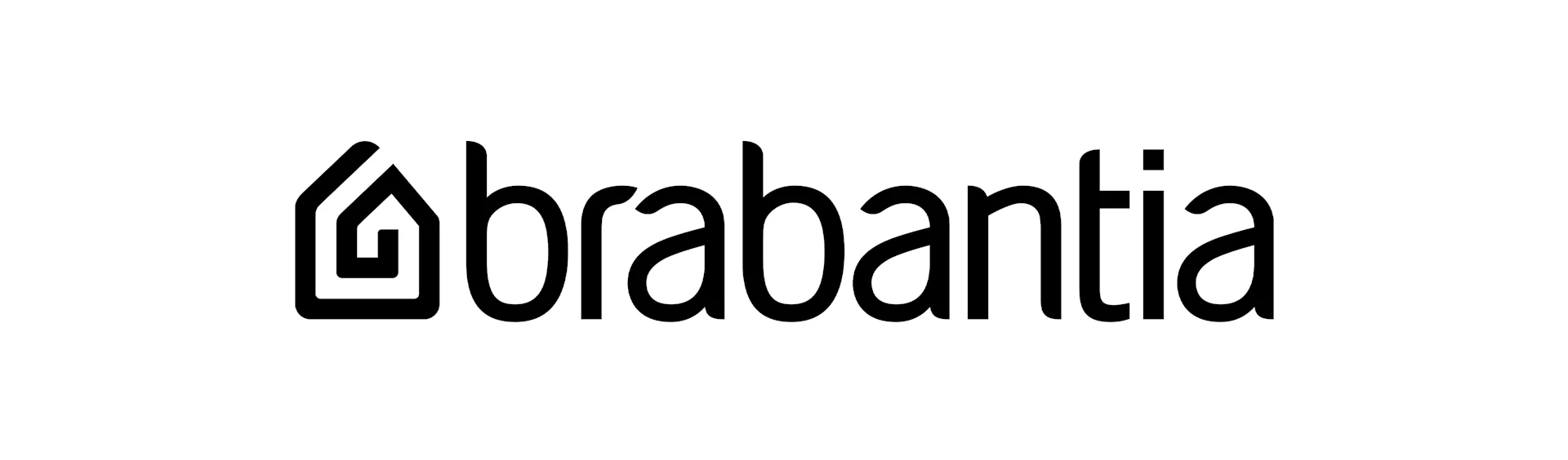 Brabantia-logo met een gestileerd huisicoon en de merknaam in kleine letters.