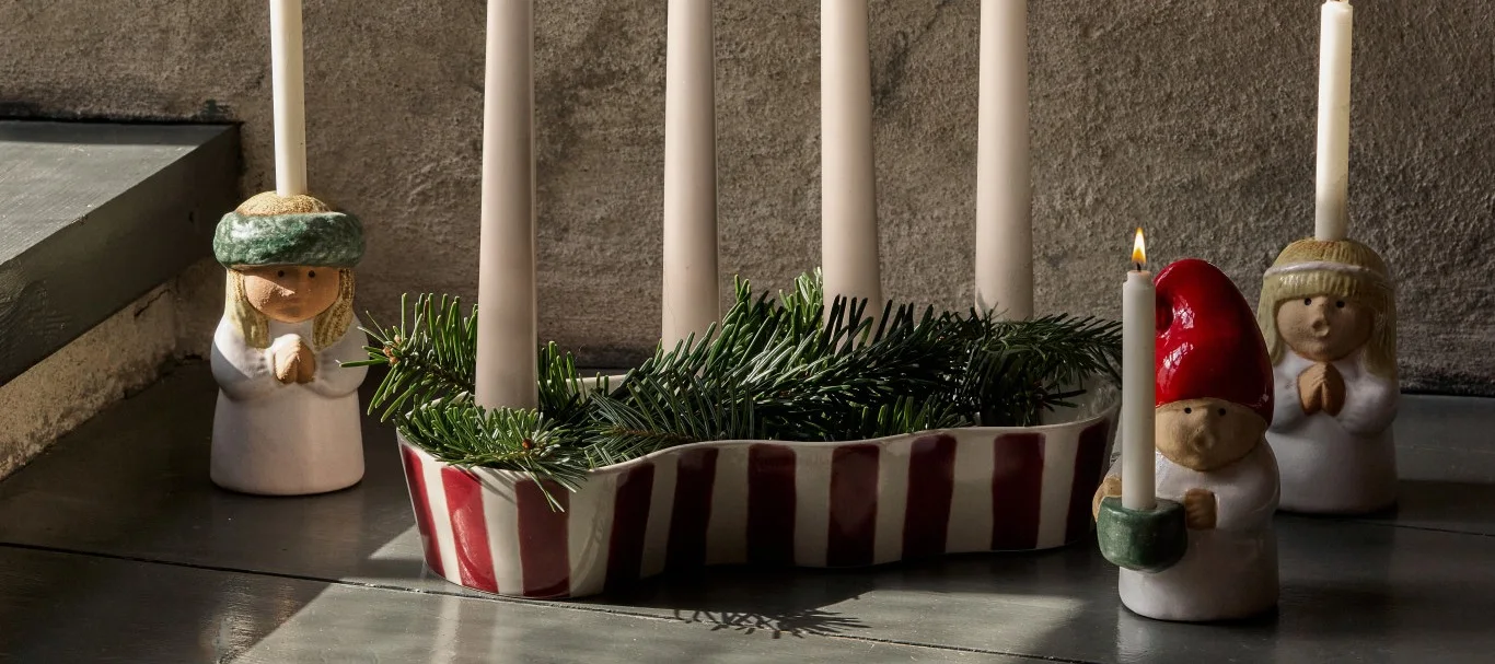 De kerstdecoratie van Broste Copenhagen voor 2024 bestaat uit prachtige papieren versieringen.